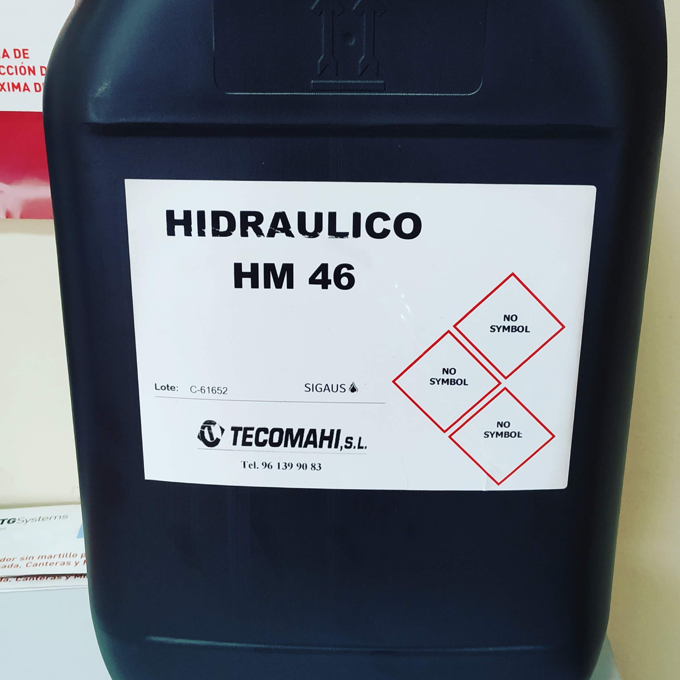 aceite hidraulico, Bidon Aceite Hidraulico HM46 20L, Tecomahi Maquinaria de ocasión